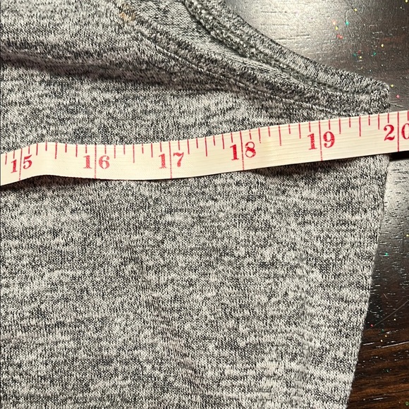 Time and Tru Heather Gray Romper, Sz L - Picture 4 of 6